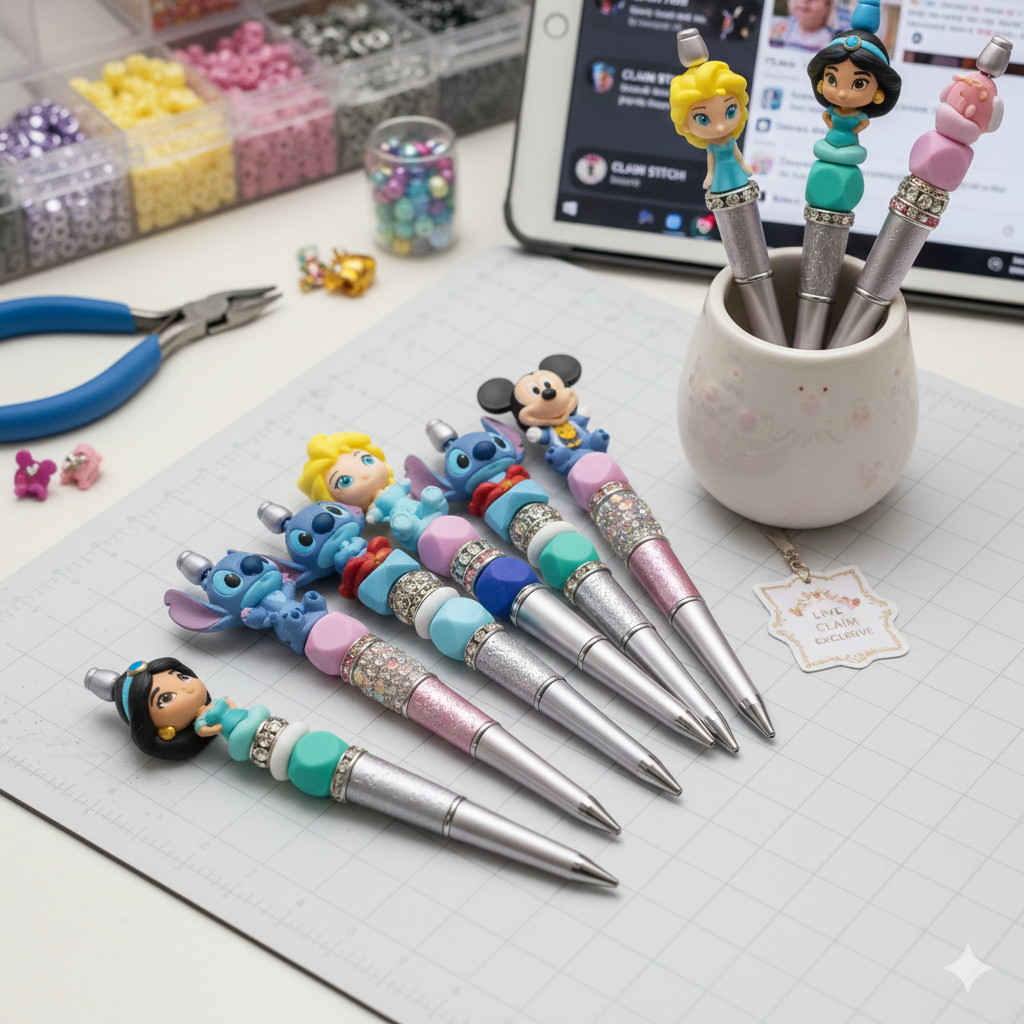 Character pens 6 for $35